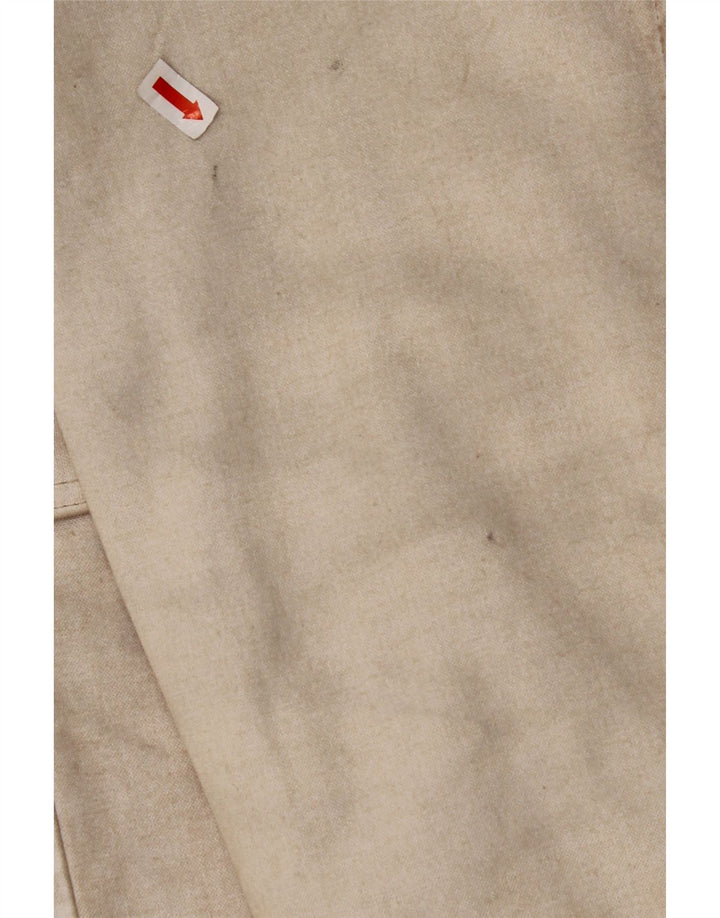 MURPHY & NYE ženski kaput s dvorednim kopčanjem UK 14 srednje bež pamuk