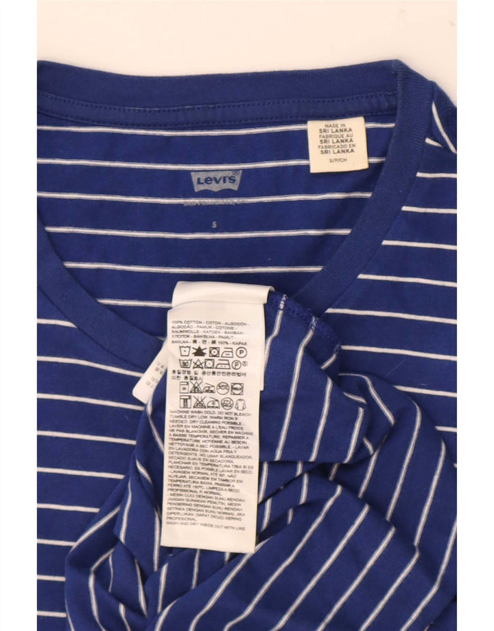 Levi's muška majica kratkih rukava, mali pamuk s tamnoplavim prugama