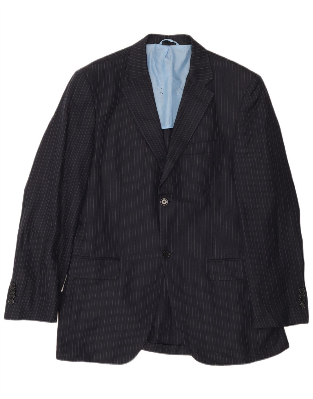 Massimo Dutti muška jakna sako s 2 gumba, veličina 50 2XL tamnoplava na pruge