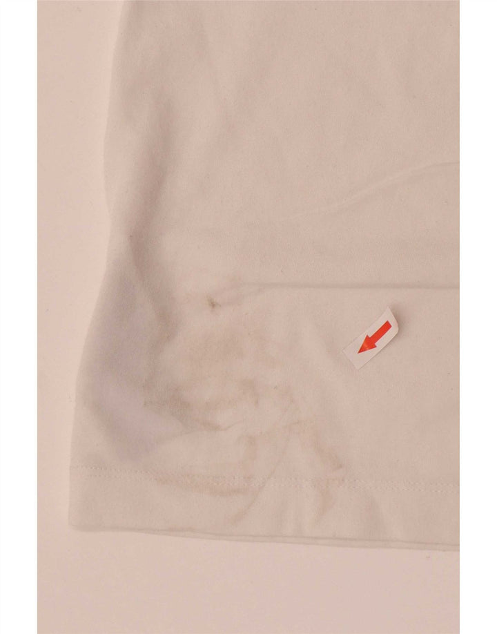 Nike Dri Fit grafički gornji dio srednje bijelog pamuka