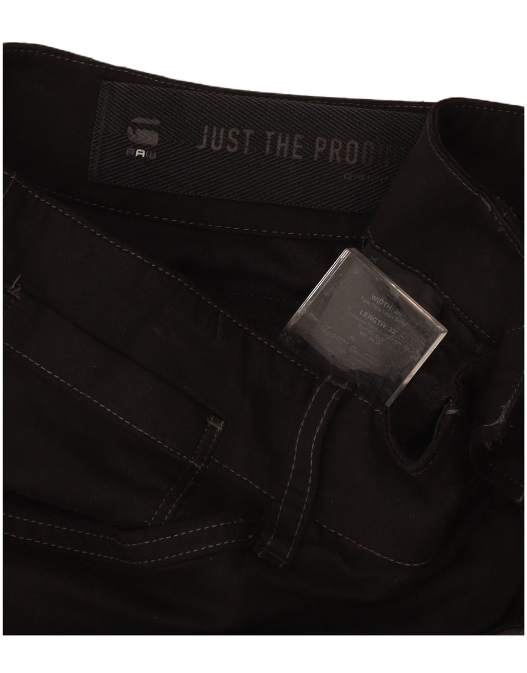 G-STAR Muške uske Cargo hlače W36 L32 crni pamuk