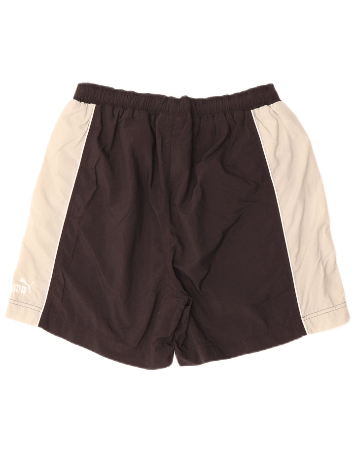 PUMA Sportske kratke hlače velike crne boje od poliestera