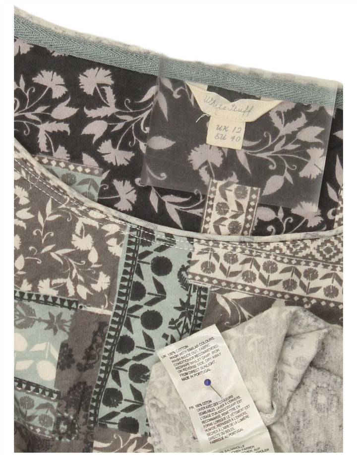 WHITE STUFF Top ženske bluze UK 12 srednje raznobojni patchwork