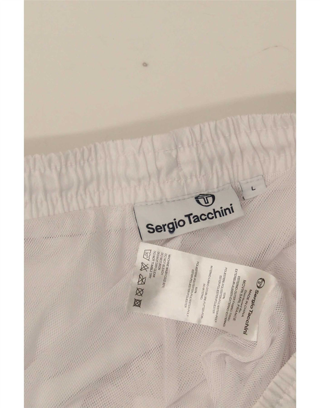 Sergio Tacchini muška trenirka Hlače Joggers Veliki bijeli poliester
