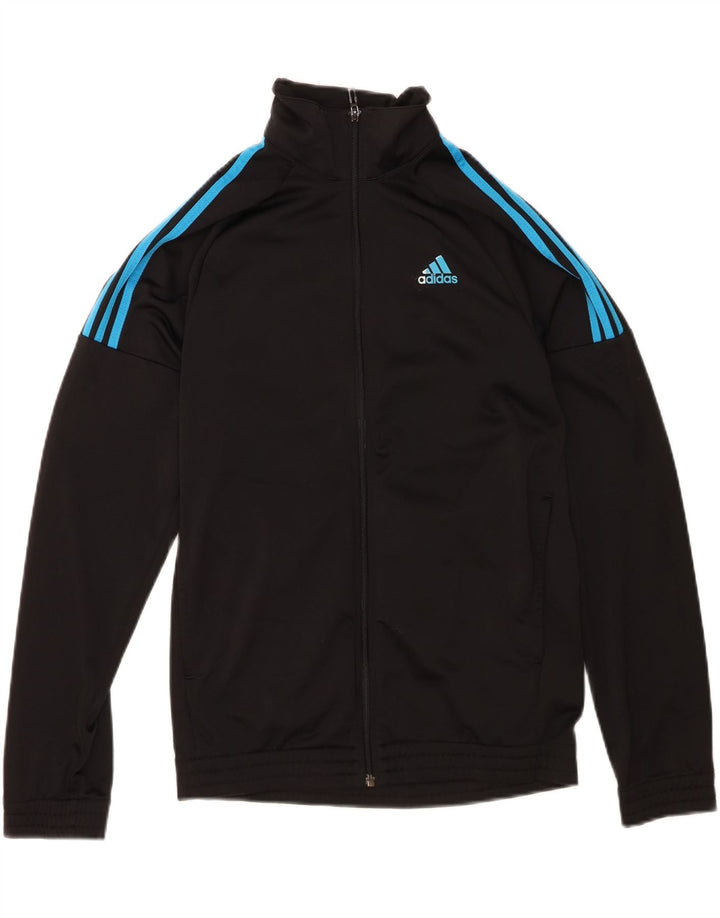 ADIDAS Mens Tracksuit Top Jacket UK 36/38 Small Black Polyester Vintage Adidas and Second-Hand Adidas from Messina Hembry 
