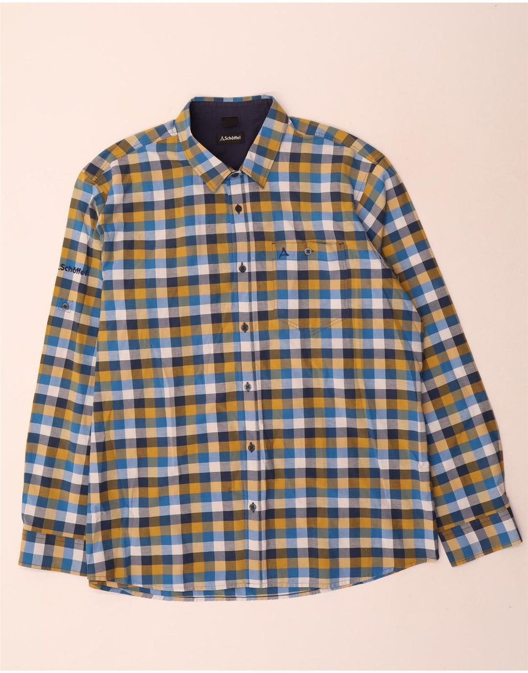 Schoffel muška košulja, veliki šareni karirani pamuk