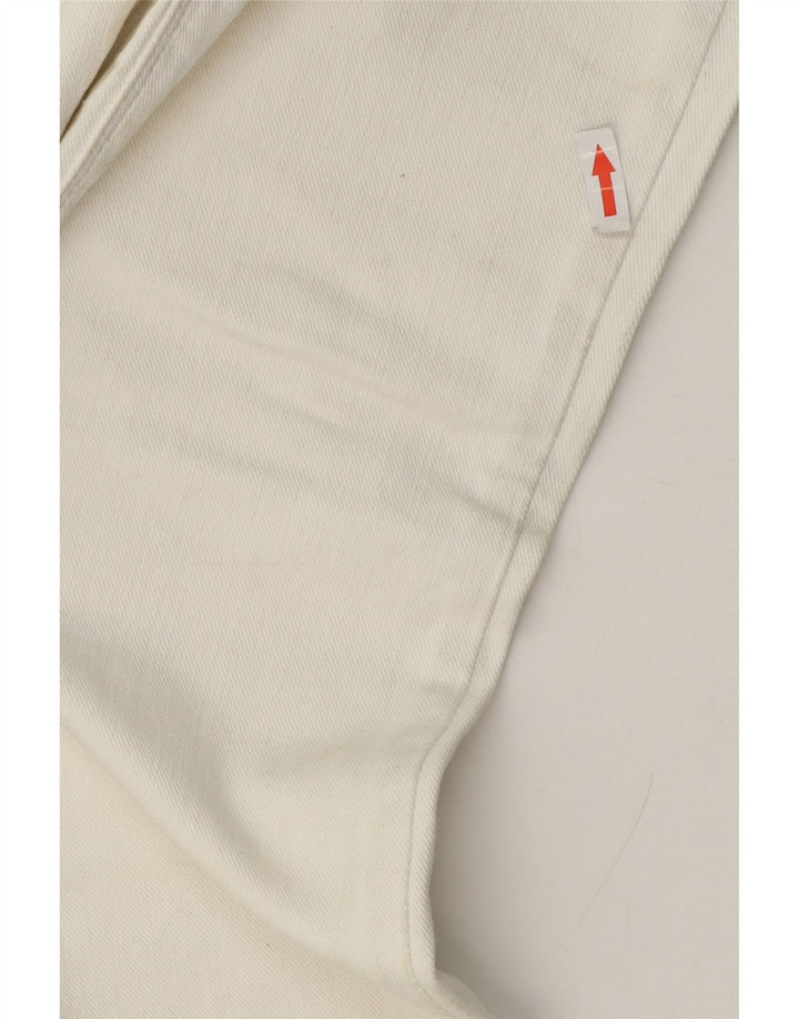 Levi's ženske 571 uske traperice W28 L30 bijeli pamuk