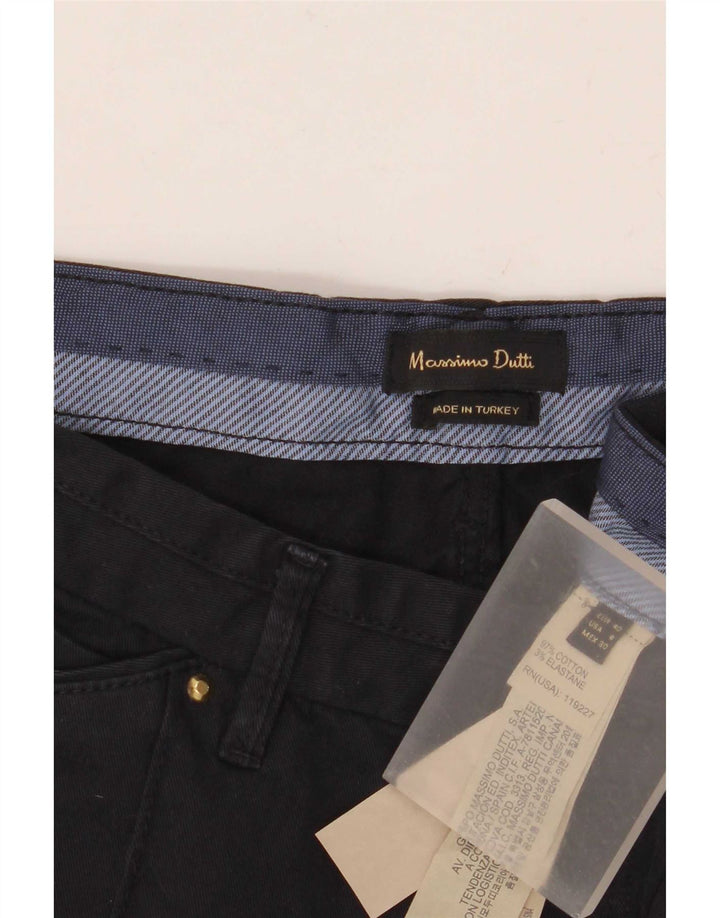 Ženske uske chino hlače Massimo Dutti EU 40 srednje W30 L31 tamnoplave