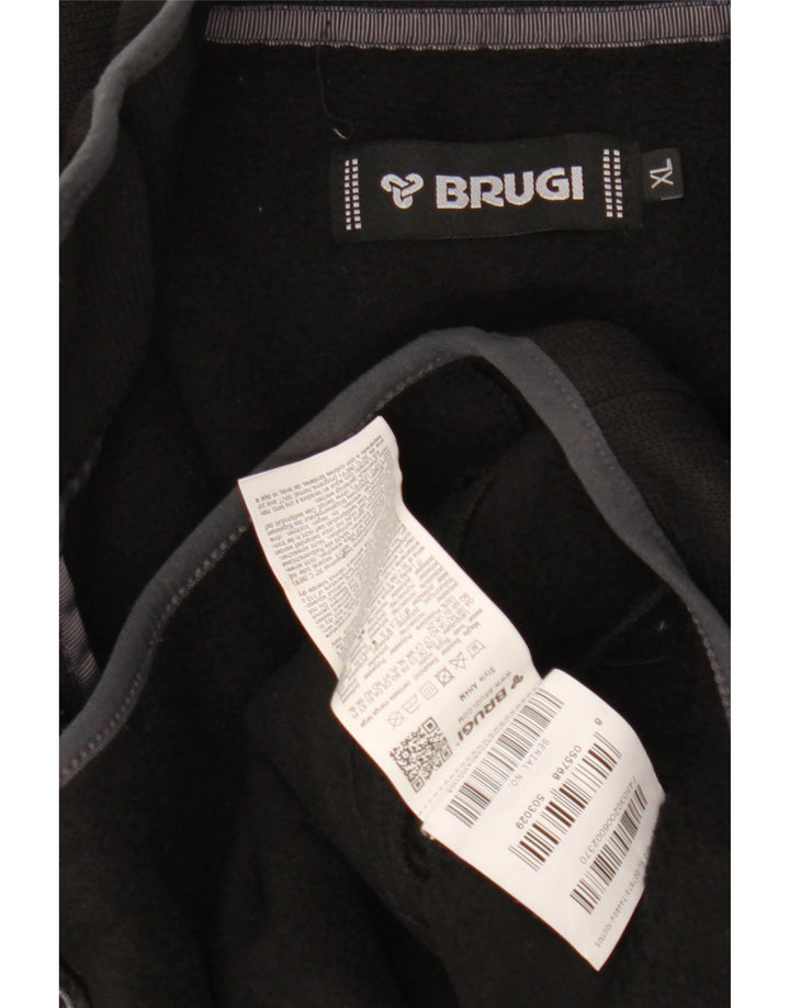 BRUGI muška trenirka gornja jakna XL crni poliester u boji