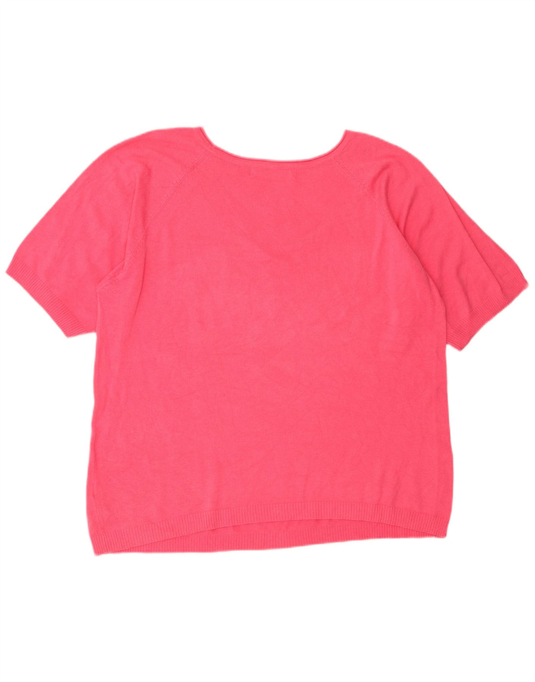 Zara ženski pulover s velikim veznim izrezom UK 14 srednje ružičasta