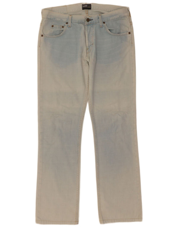Lee Mens Knox Straight Jeans W32 L36 Plavi pamuk