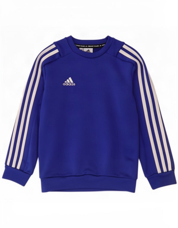 Adidas trenirka za dječake 7-8 godina, plavi poliester