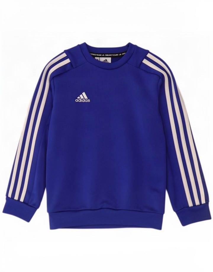 Adidas trenirka za dječake 7-8 godina, plavi poliester