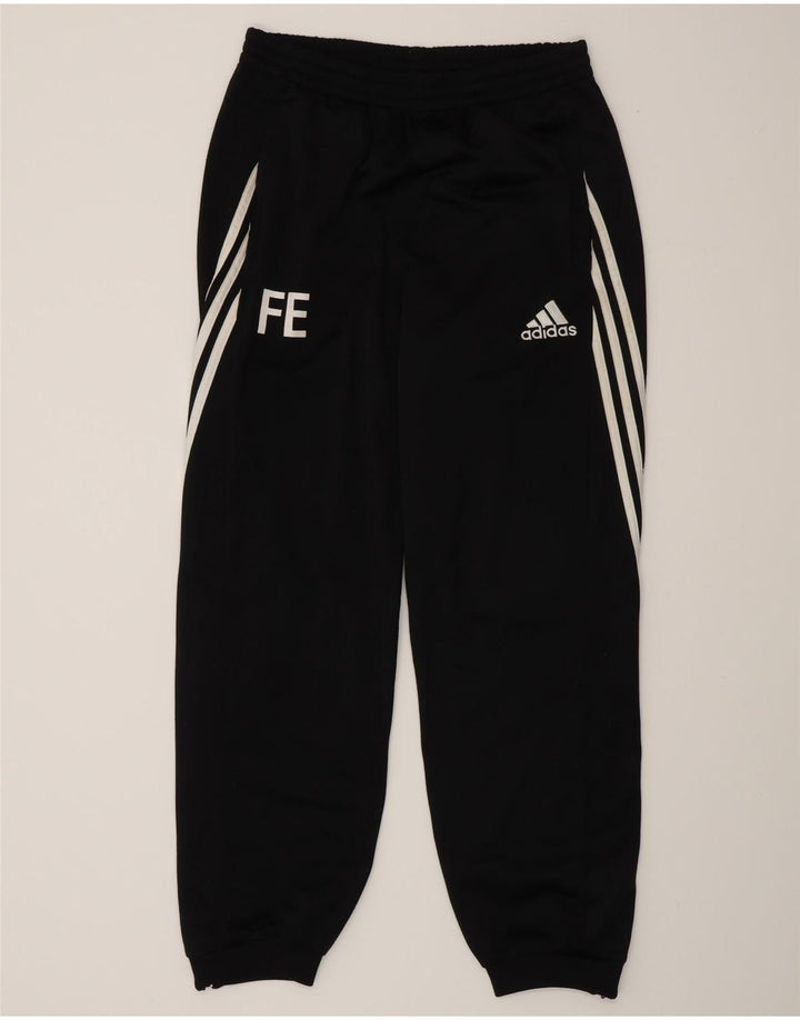 Adidas muške trenirke s grafičkim motivima, srednje jakne, crni poliester