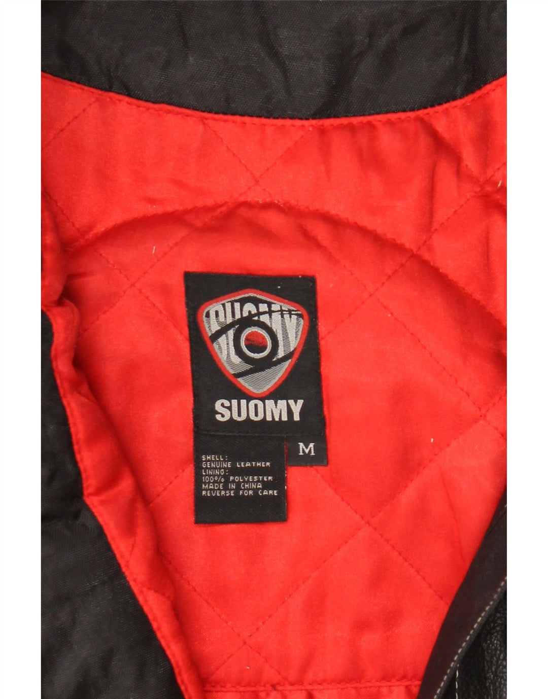 Suomy ženska kožna jakna Moto Racer UK 12 srednje crna koža