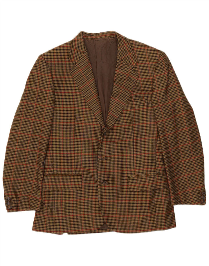 Loro Piana Muška jakna sa 3 gumba IT 50 Large kaki houndstooth