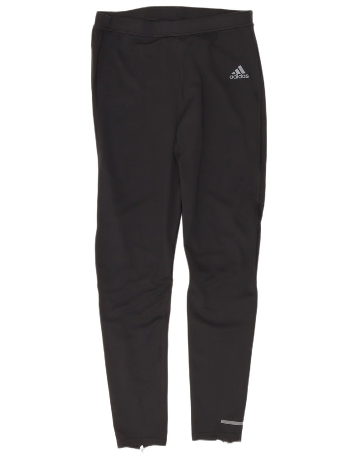 Adidas ženske Aeroready tajice UK 14 velike crne poliesterske