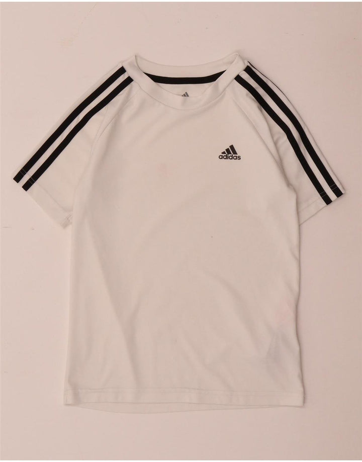 Adidas Boys Aeroready majica kratkih rukava za 9-10 godina, bijeli poliester