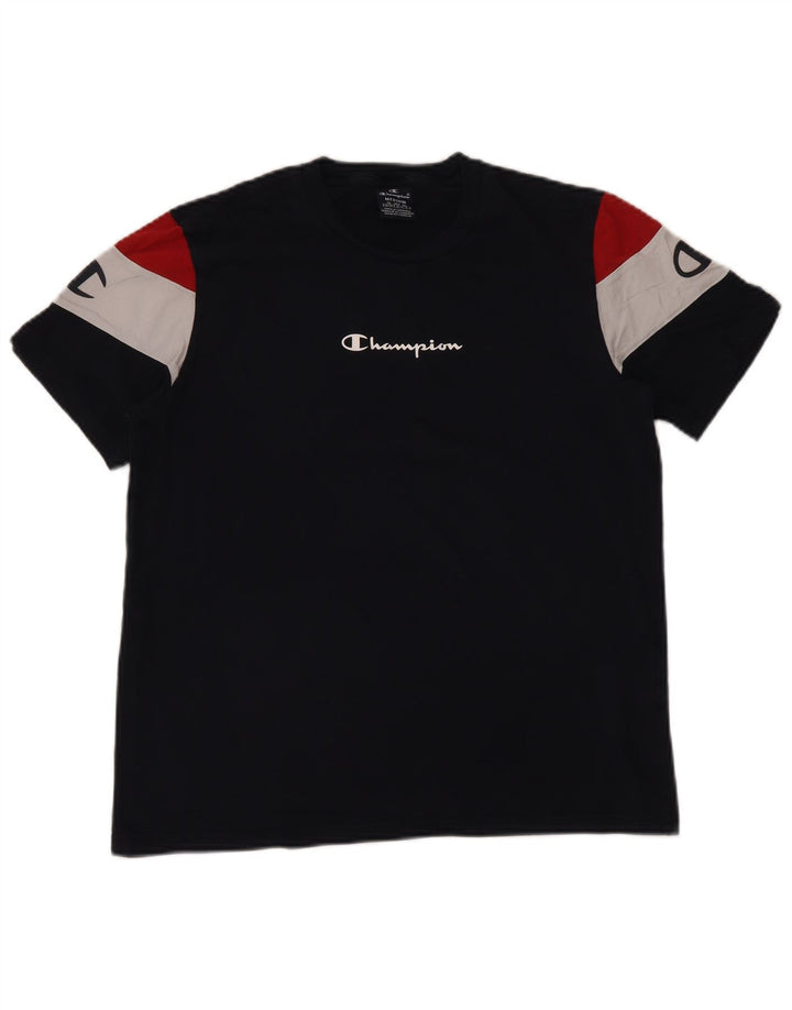 CHAMPION Ženska majica kratkih rukava s grafičkim motivima UK 14 srednje tamnoplave boje