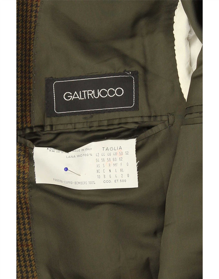 Galtrucco muška jakna Regular Fit sako IT 50 Large kaki houndstooth