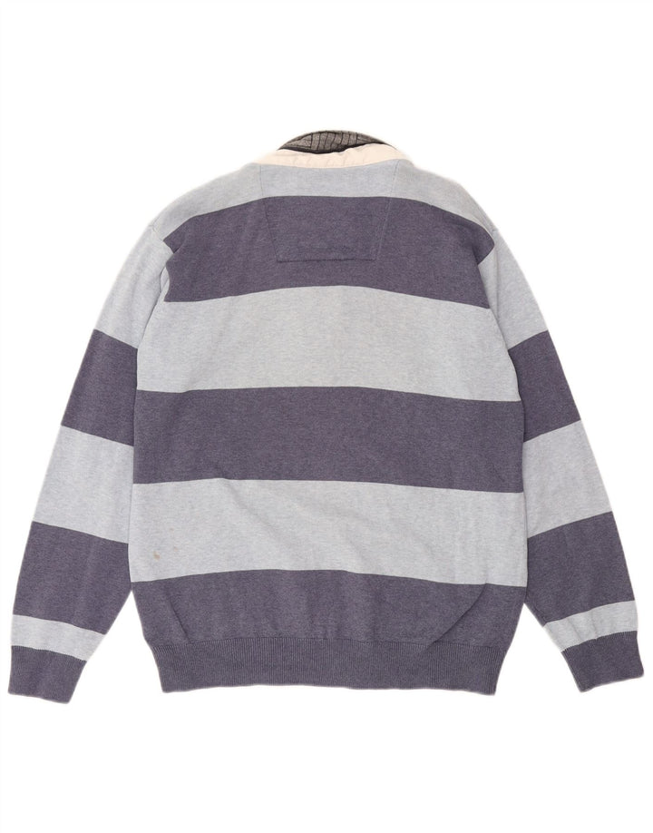 Marks & Spencer muška ragbi polo majica Blue Harbor srednje plave pruge