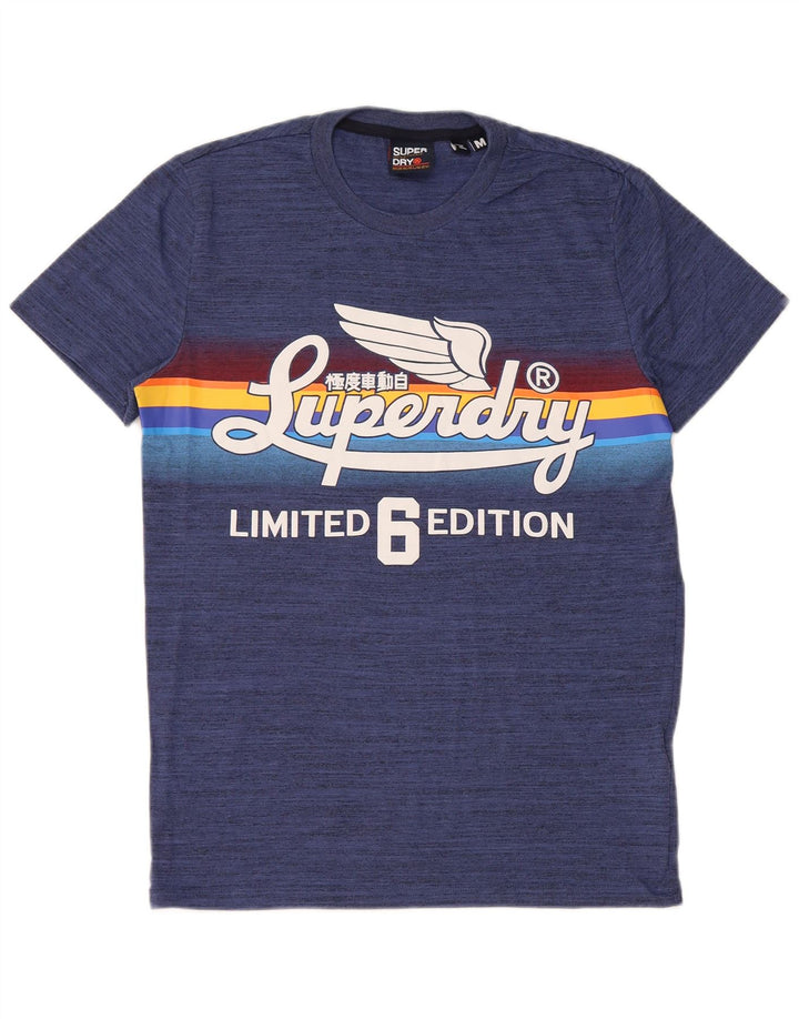Superdry muška majica kratkih rukava Regular Graphic, srednji plavi flekasti pamuk
