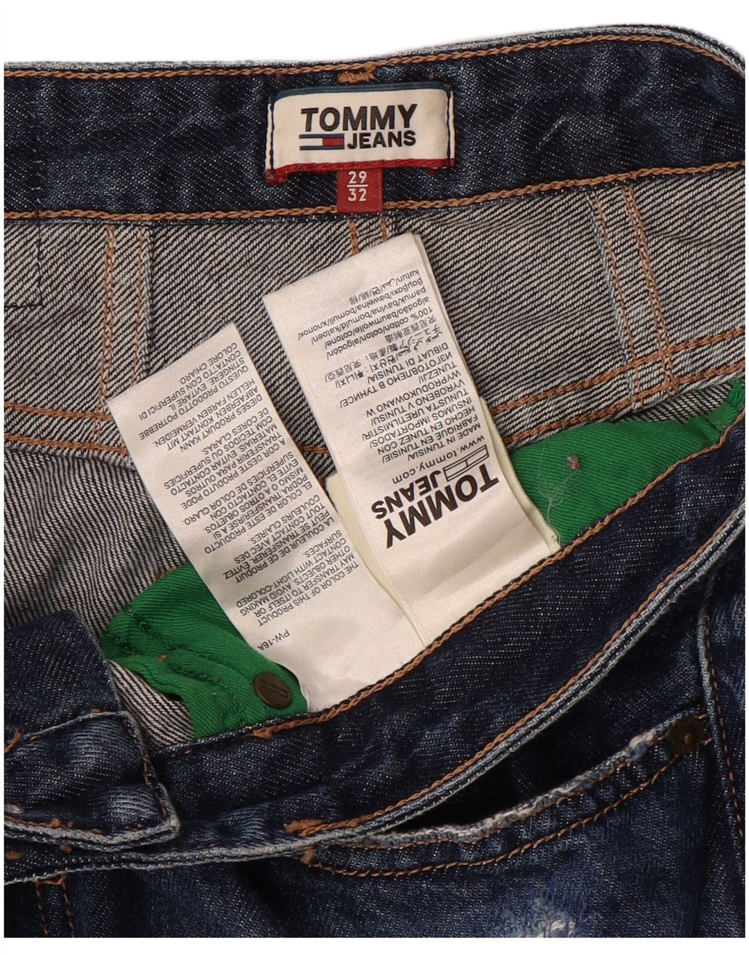 Tommy Hilfiger ženske sužene traperice visokog rasta W29 L27 plave