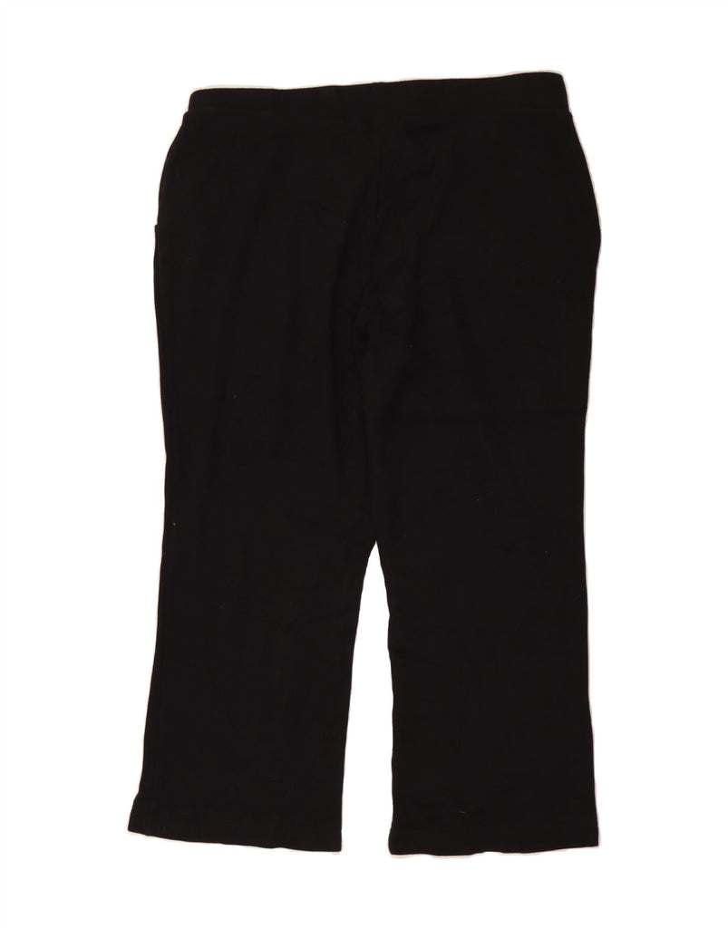 RALPH LAUREN Womens Tracksuit Trousers UK 20 2XL  Black Cotton Vintage Ralph Lauren and Second-Hand Ralph Lauren from Messina Hembry 