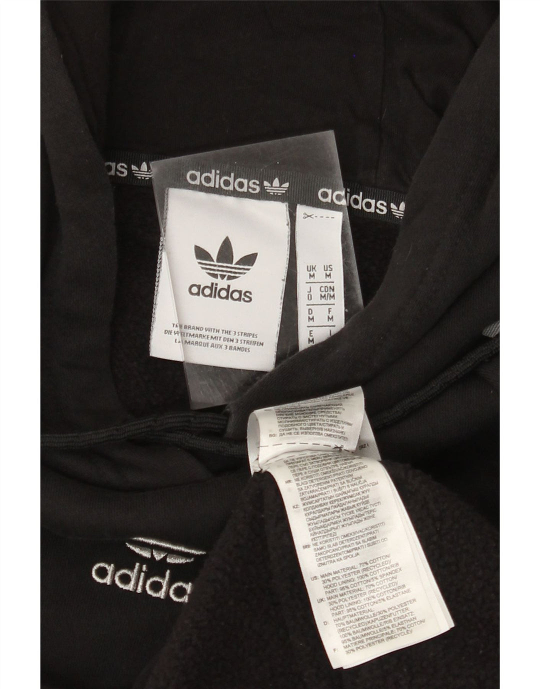 ADIDAS muška majica s kapuljačom Srednje crni pamuk