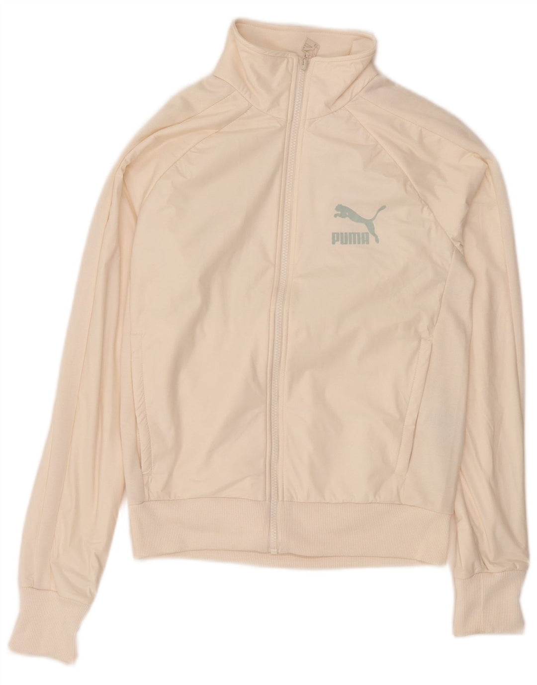 Puma ženska gornja jakna trenirke UK 6 XS bijeli poliester