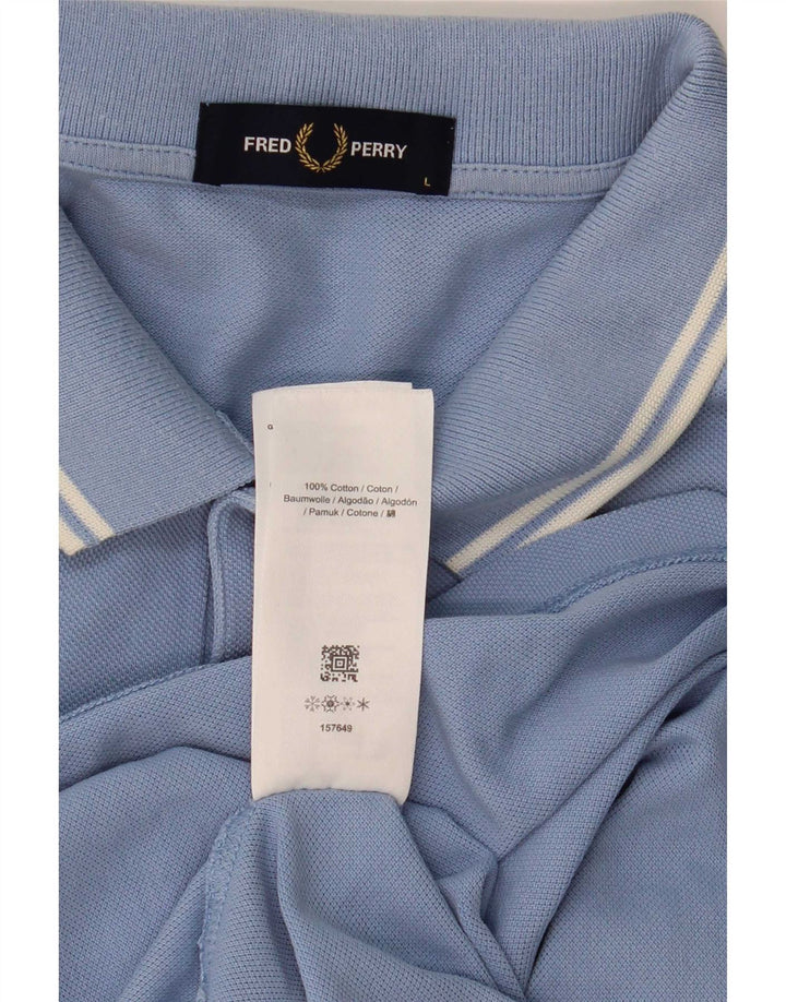 Fred Perry muška polo majica s velikim plavim prugama od pamuka