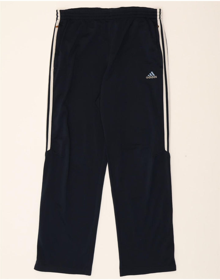 ADIDAS Mens Tracksuit Trousers UK 40/42 Medium  Navy Blue Polyester Vintage Adidas and Second-Hand Adidas from Messina Hembry 