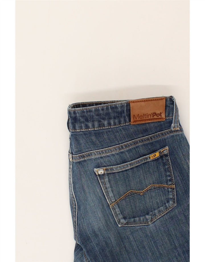 MELTIN' POT Womens Slim Jeans W31 L29 Blue Cotton Vintage Meltin' Pot and Second-Hand Meltin' Pot from Messina Hembry 