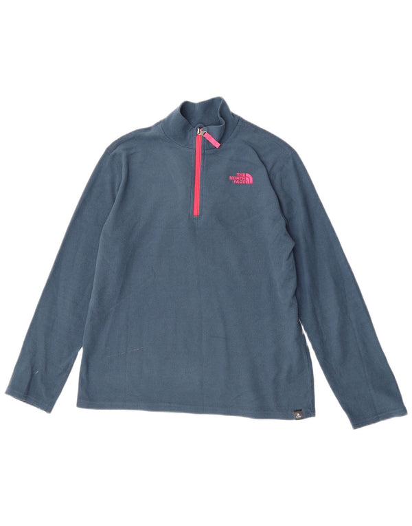 The North Face Girls flis džemper s patentnim izrezom 13-14 godina XL plavi poliester