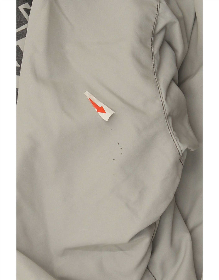 Vintage muška grafička velika bomber jakna UK 40 veliki sivi poliamid