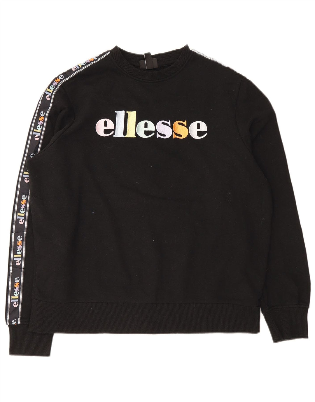 Ellesse Ženska majica s motivom prekomjerne majice UK 10 Mali crni pamuk