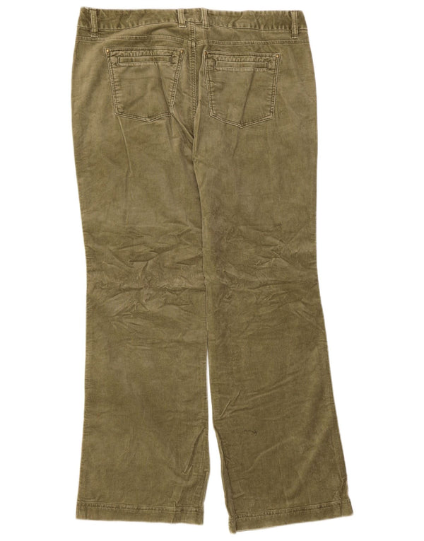 Eddie Bauer ženske ravne hlače od samta US 16 2XL W38 L31 Kaki