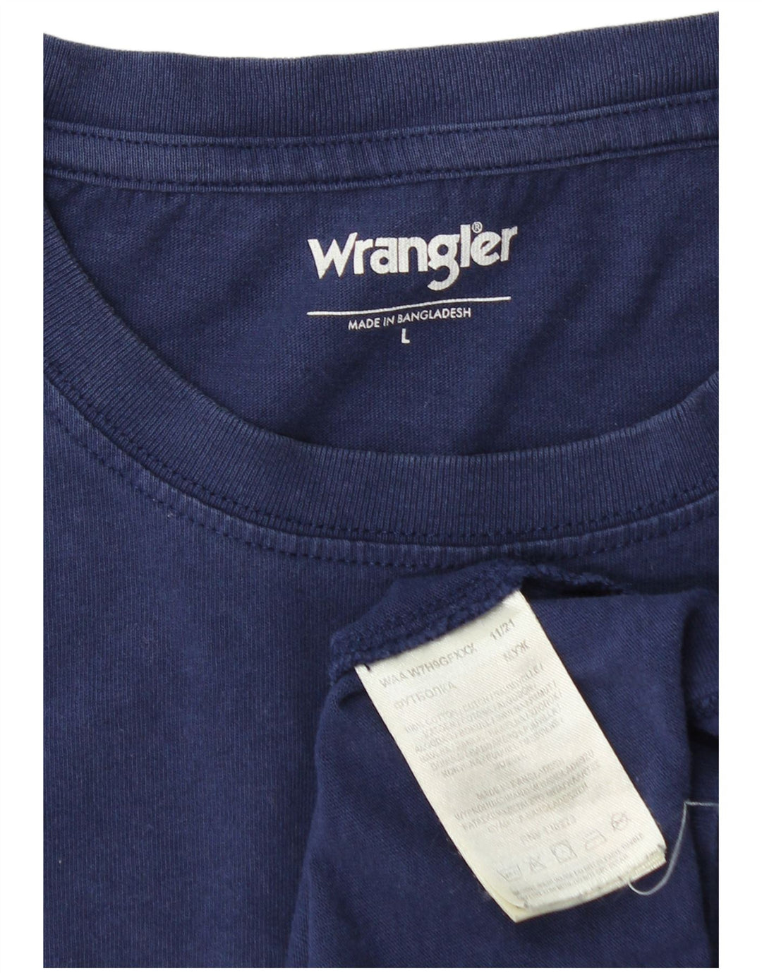 WRANGLER Muška majica kratkih rukava Velika tamnoplava pamuk