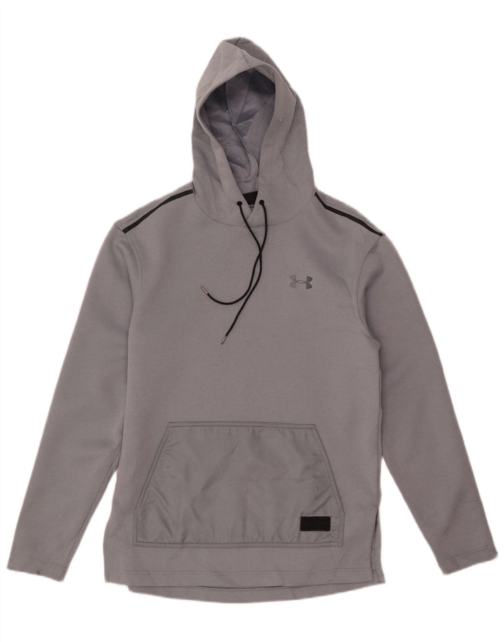 Under Armour muška majica s kapuljačom Cold Gear, mali sivi poliester