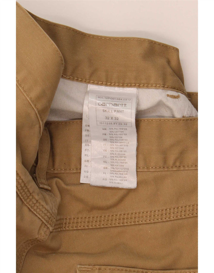 Carhartt muške ravne ležerne hlače W32 L32 smeđi poliester