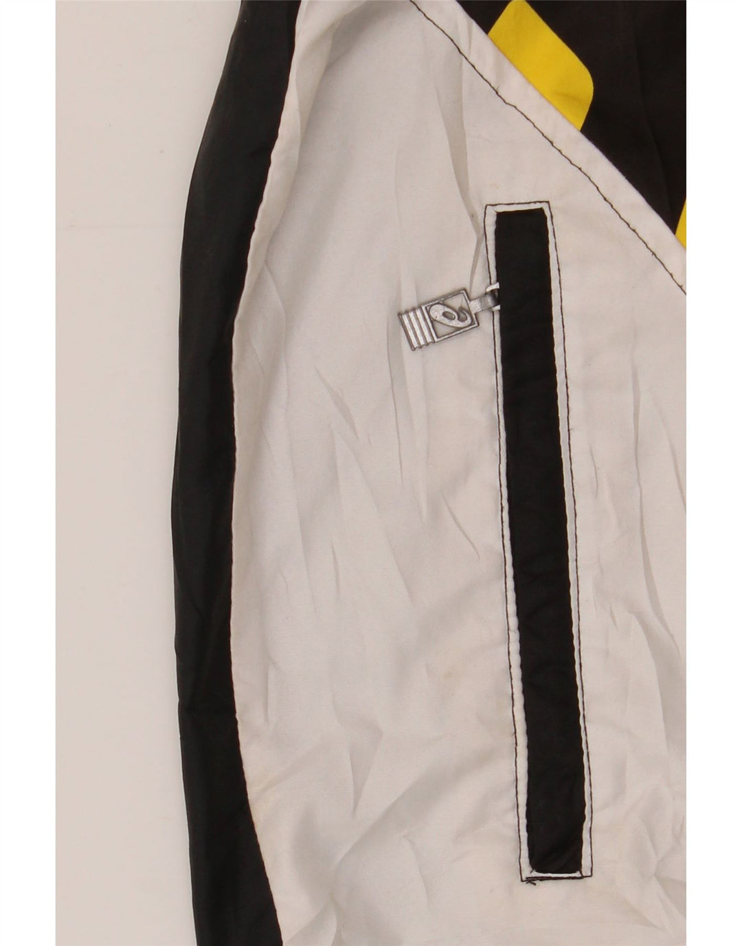 ASICS muška kišna jakna s kapuljačom UK 40 Large Black Colourblock