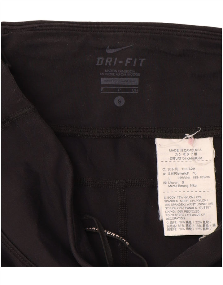 Nike ženske Dri Fit Capri tajice UK 8 male crne najlonske