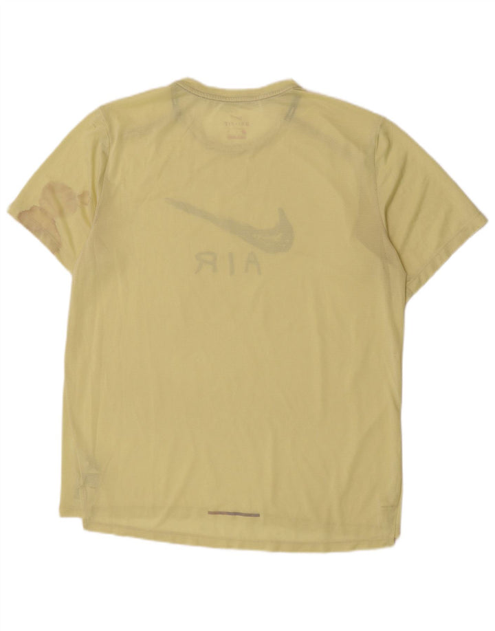 Nike Dri Fit Graphic T-Shirt Majica Veliki Žuti Poliester