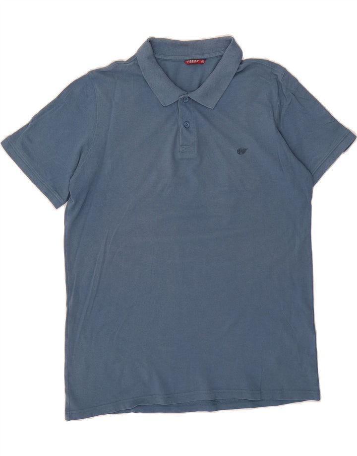 CARRERA Mens Polo Shirt 2XL Blue Cotton Vintage Carrera and Second-Hand Carrera from Messina Hembry 