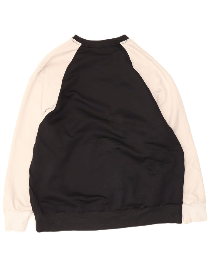 Nike muški Dri Fit Sweatshirt Džemper Veliki crni Colourblock poliester