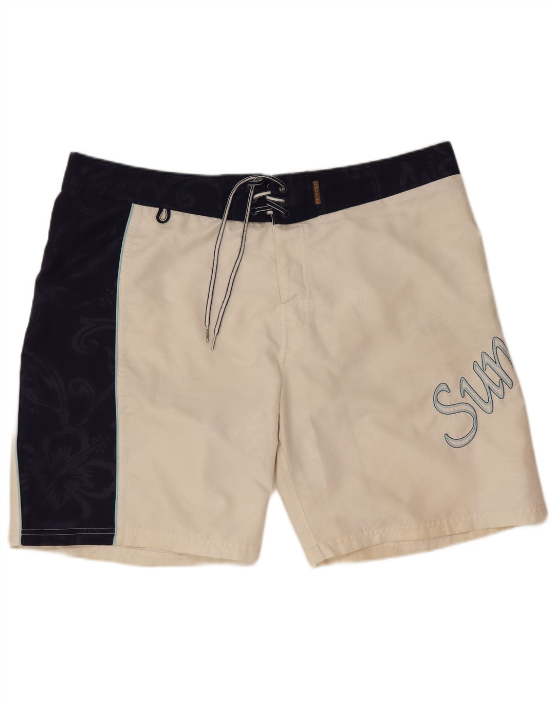 Sundek muške kratke hlače za plivanje Graphic Regular Large White Colourblock Beach