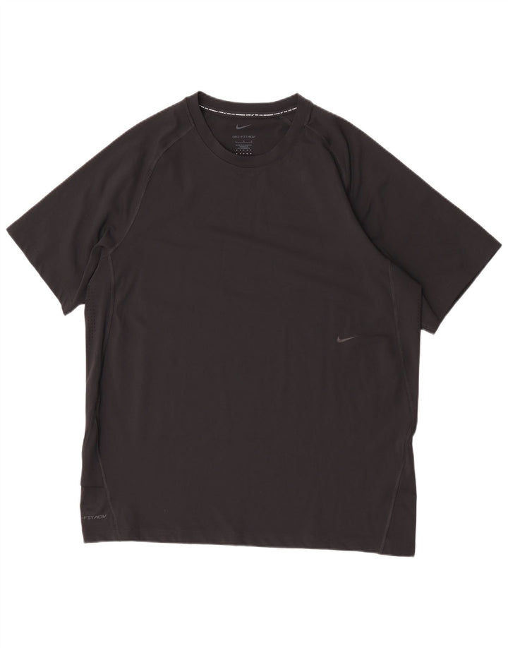 Nike Dri Fit majica kratkih rukava, veliki crni poliester