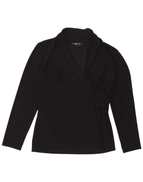 Dkny gornji dio ženske bluze UK 18 XL crni poliester