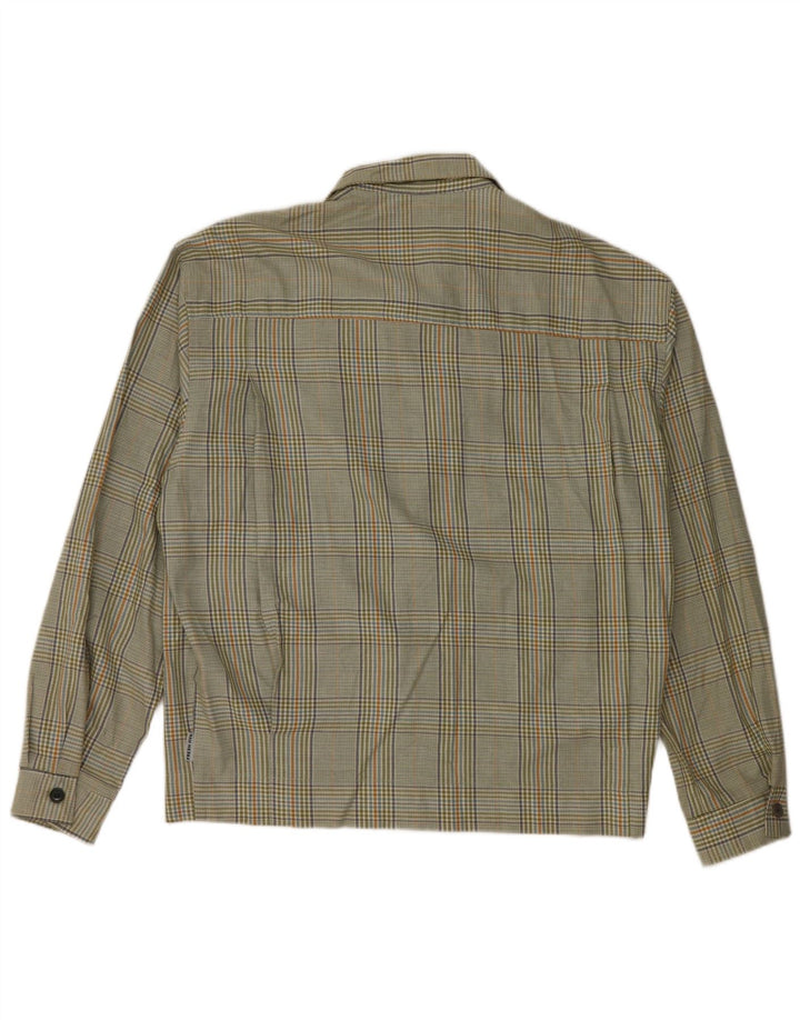 Fresh Jive muška bomber jakna UK 40 pamuk s velikim zelenim karirama
