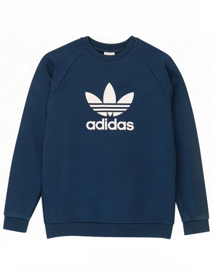 Adidas muška majica s grafičkim motivima srednje plavi pamuk